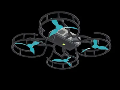 INDOOR FPV DRONE Free 3D model