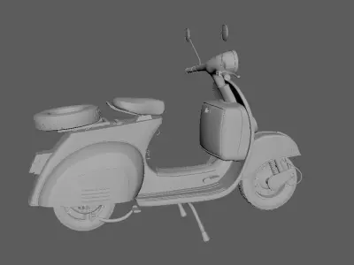 Vespa 3D model 3D model purchase