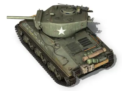 M4A3E2 - Sherman Jumbo - Cobra King 3D model