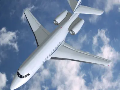 Dassault Falcon 2000dx private jet 3D model