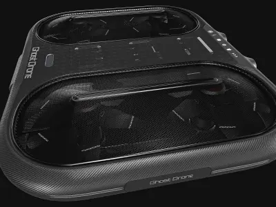 Small Military Drone Low-poly 3D model