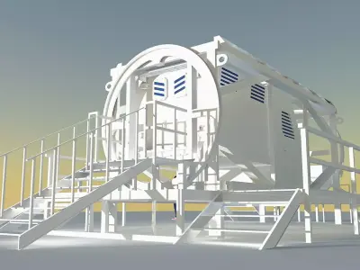 BLAST SIMULATOR Low-poly 3D model