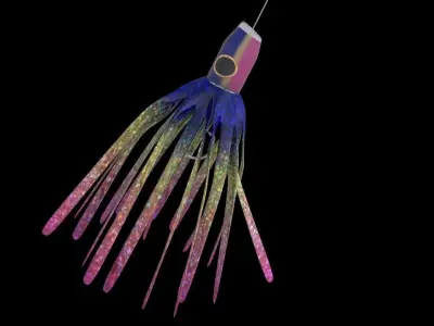 Salt Water Fishing Lure Free low-poly 3D model