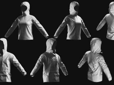 Basemesh Coat Jacket Collection 3D model