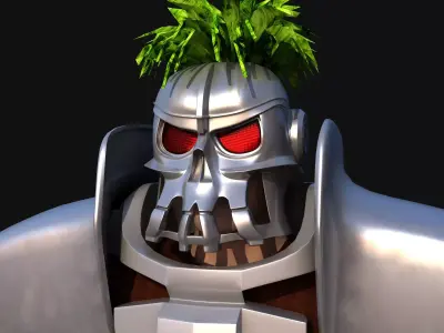 Futuristic Soldier version 2 3D model