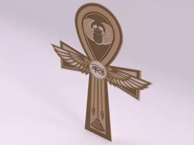 Egyptian Symbols - 017 Low-poly 3D model