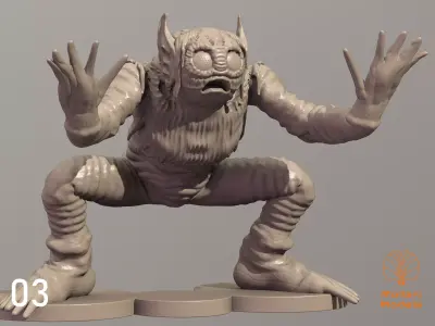 Wee Kreno and Maya Sculptures - Space 1999 10 Pack 3D print model