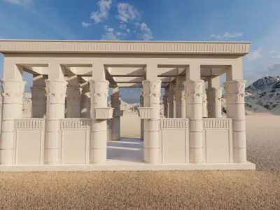 Zigurat ancient pyramid-Ziggurat Temple 3D model