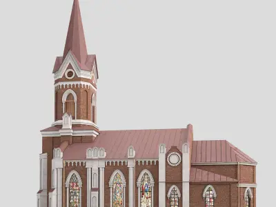 Cathedral church 3D model