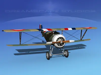 Nieuport 17 V01 France 3D model
