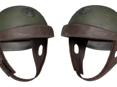 FRENCH WWII HELMET MODELE M35 Low-poly 3D model
