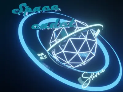 space cadet Low-poly 3D model