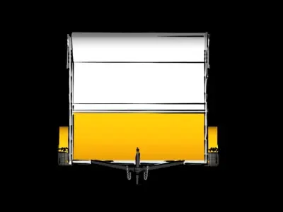 camping mobile Low-poly 3D model