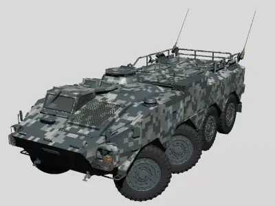 Japan Ground Self Defense Force Type96 Armored Personnel Carrier 3D model