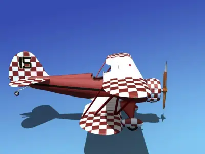 Waco YMF-5 V15 3D model