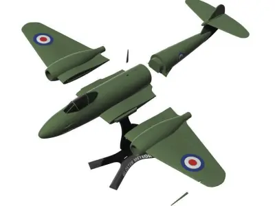Gloster Meteor 3D print model