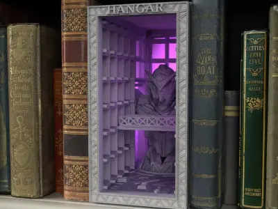 Robot Hangar boknook 3D print model