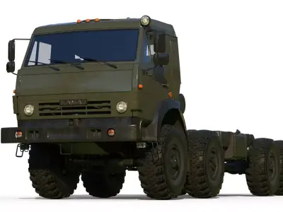 Kamaz-6350 Heavy utility truck 3D model