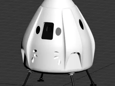 Space X Dragon Capsule 3D model