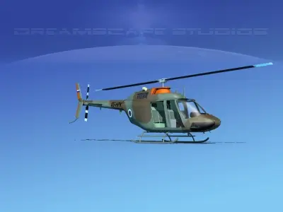 Bell OH-58B Slovenia 3D model