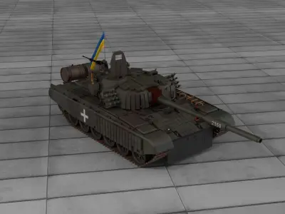 PT 91 Twardy Ukraine Blender 4 3D model