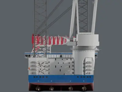 Jack-up Construction 3D model