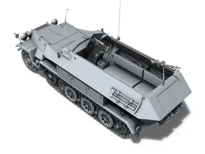 SD KFZ 251 1 Ausf B - Hanomag Halftruck 3D model