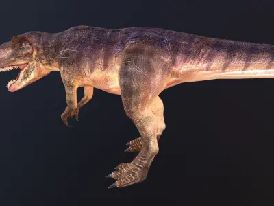 Giganotosaurus t - rex Low-poly 3D model