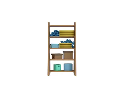 Laundry Shelf 3D Model 3D model