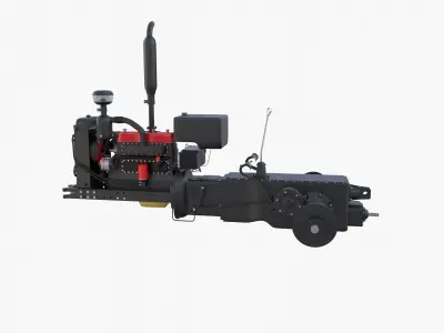 Tractor Drivetrain 3D model