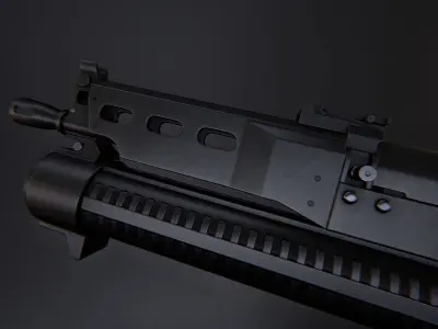 AAA PP-19 BIZON Game Ready PBR Low-poly 3D model