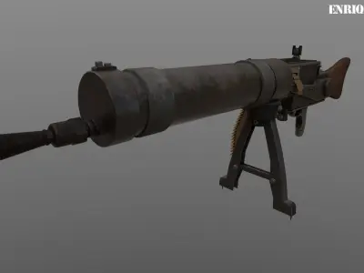 SPANDAU MG-08 1916 3D model