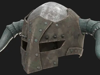 Dark LORDS Helmet Low-poly 3D model