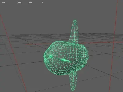 Sunfish Low-poly 3D model
