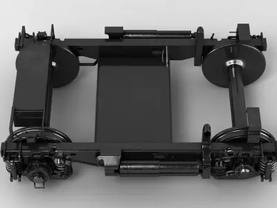 Train Undercarriage 3D model