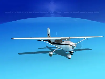 Cessna 172 Skyhawk 1958 V01 3D model