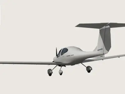 Diamond DA-40 Low-poly 3D model