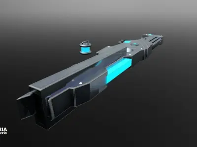 SciFi Laser Rifle 3D model