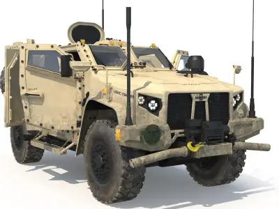 Jltv Oshkosh Low-poly 3D model
