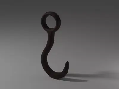 Hook Rusty 3D model