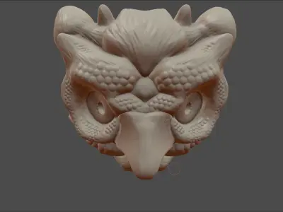 Owl Mask Illusion Free 3D print model