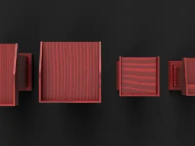 Speech stand 2 - group 3D model