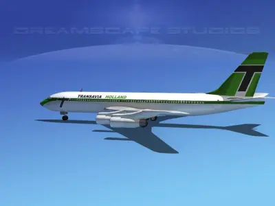 Boeing 707 Transavia Holland 3D model