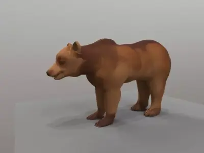 BEAR LOWPOLY Low-poly 3D model