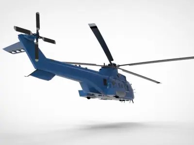  Airbus Helicopters H225 Super Puma 3D model