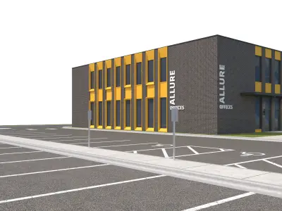 Commercial-035 Office Building 3D model