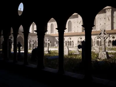 Medieval Modular Church Low-poly 3D model