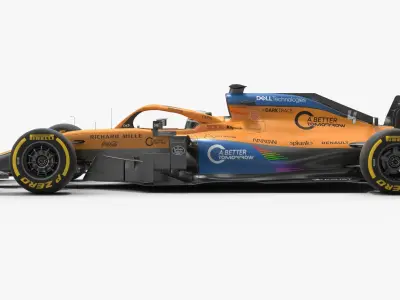 McLaren F1 MCL35 Formula 1 Season 2020 Livery Update 3D model