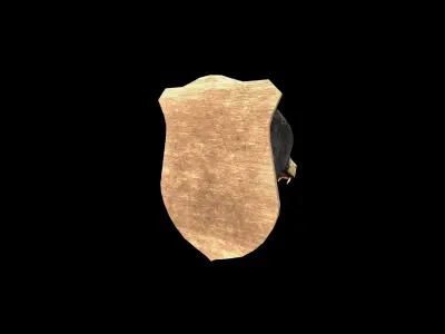 Bear Head - PBR - Textured Low-poly 3D model