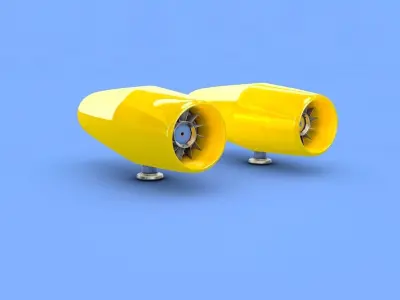 jet car rotor LOLA T70 1976 3D model